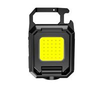 Lampe torche de travail LED rechargeable avec aimant puissant, décapsuleur, 5 modes d'éclairage, équipement de camping étanche pour la pêche de nuit