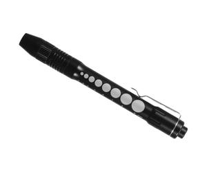 Lampe Torche d'Examen LED Stylo pour Bouche et Œil, noir | Alliage d'Aluminium, Poignée Confortable, Usage Emt et Infirmiers, Camping, Urgences Extérieures