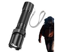 Lampe torche d'extérieur rechargeable | Portable et lumineuse avec lumière latérale | Lampes de poche haute luminosité | Lanterne multifonction longue distance | Lampe de poche pour camping, pêche