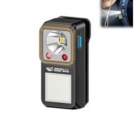 Lampe torche EDC à clipser, rechargeable 500 lumens avec trois solutions d'éclairage de type C, lampe de poche étanche pour signalisation, cyclisme, utilisation en extérieur ou en intérieur