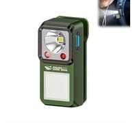 Lampe torche EDC à clipser, rechargeable 500 lumens avec trois solutions d'éclairage de type C, lampe de poche étanche pour signalisation, cyclisme, utilisation en extérieur ou en intérieur