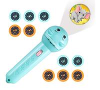 Lampe Torche Enfant - 80 Motifs Projecteur à Disques - Lampe Portable 10 Disques Jeu Éducatif Contes Ombres Chinoises