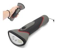 Lampe Torche Focus & Wide 500 Lumens FISHTEC LED Centrale 24 LEDs Large 230° 4 Modes Soft Touch Antidérapante Gris G