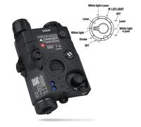 Lampe torche laser rouge, verte et bleue WADSN PEQ-15, boîte de visée PEQ15 LA-5C avec interrupteur métallique, panneau de poche compatible avec système de rail de 20 mm BK Blue Laser Set