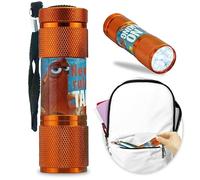 Lampe torche Le Monde de Dory, torche LED en aluminium orange de 8,7 cm avec dragonne pour enfants, mini torche 9 LED pour enfants
