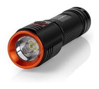 Lampe Torche LED 20W 2000lm IPX6 Portée 180m Rechargeable USB-C Nedis Noir Noir G