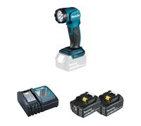 Lampe torche LED DEBDML815 + 2 Batteries BL1850B 18V 5 AH + 1 Chargeur rapide DC18RC MAKITA
