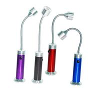 Lampe Torche LED Flexible 9led en Alliage D'aluminium Noire
