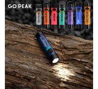 Lampe torche LED GOPEAK 5050 compacte à clipser sur casquette, 7 couleurs, pour extérieur, urgence, longue autonomie, idéale pour les interventions en cas de catastrophe 1PC Blue