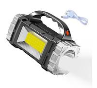 Lampe torche LED, lampe de poche portable | Lampe torche LED étanche à chargement USB avec lumière latérale pour les urgences et le camping