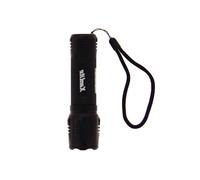 Lampe Torche LED Métallique x3 Modes d'Eclairage 600 Lumens Piles Incluses
