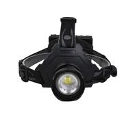 Lampe Torche LED P70 50w Rechargeable, Phare Zoomable pour Camping Nocturne | Cinq Modes D’éclairage, Direction Réglable à 90 Degrés, Alliage Aluminium Noir, Entrée Sortie USB, pour Sentiers