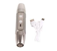 Lampe Torche LED Rechargeable, Acier Inoxydable, Double Face avec 6 Sources Lumineuses, USB - Puissante Lumière Blanche & Ultraviolet, Test Bijoux et Recherche de Nuit Polyvalent