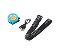 Lampe torche LED rechargeable avec base aimantée, lampe de travail de poche, clip rotatif de 0 à 180 degrés, lampe torche étanche pour camping, randonnée, réparation de voiture, décapsuleur (bleu)