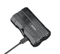 Lampe torche LED Rechargeable avec indicateur de batterie et aimant | Lampe LED Portable Super Puissante pour Randonnée, Escalade, Vélo, Pêche, Camping, Trekking, Marche Nuit