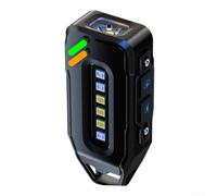 Lampe torche LED rechargeable par USB avec base magnétique Noir 6,6 x 2,8 x | Chargement USB rapide, compatible avec plusieurs appareils, faisceau LED lumineux, fixation magnétique