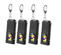 Lampe torche LED rechargeable, porte-clés de poche étanche, faisceau haut/faisceau faible/lumière latérale/rouge/bleu, clips de base magnétiques pour chapeaux et vêtements, port de charge de type C (4