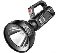 Lampe torche LED rechargeable super lumineuse 1000 lm XHP100 Core USB Powered Searchlight IPX4 étanche longue durée de vie de la batterie pour camping en plein air pêche Noir