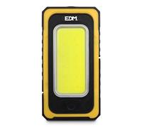 Lampe torche LED solaire rechargeable avec crochet et aimant COB 10 W 750 lm EDM, multicolore