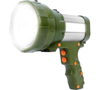 Lampe Torche Led Ultra Puissante Rechargeable Usb 6500k 10000 Mah Avec Lumière Latérale Lampe De Poche Etanche Haute Puissance (Vert)