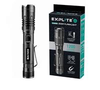 Lampe Torche Led Ultra Puissante Rechargeable USB, Lampe De Poche avec Diffuseur & Clip, Étanche & Zoom, Powerful Lampe Torche Pile Tactique, Magnétique Flashlight Pour Camping, Survie, Randonnée