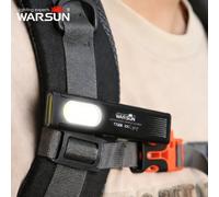 Lampe torche LED Warsun T7 2 pièces, 450Lm, mini lampe de poche portable avec aimant, lanterne de poche, lumière de travail