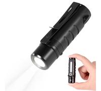 Lampe Torche Magnétique EDC Rechargeable, Mini Lampe Torche Tactique LED Pour Le Camping, Avec Pince À Chapeau, Plusieurs Modes D'éclairage, USB-C, Étanche À La Randonnée Et Aux Activités De Plein Air
