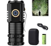 Lampe torche Magnolight, torches haute puissance Blitron, torche tactique LED super brillante, mini lampe torche rechargeable, torches de poche alimentées par batterie for coupures de courant, camping