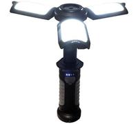 Lampe torche - MAXIMUS - Multifonctions - Rechargeable USB - 10 W - 630 lumens - IP20 - 3 ailes orientables