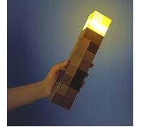 Lampe torche Minecraft - ZOR® - Led - Veilleuse - Décoration maison - 11,2 pouces - Rechargeable USB