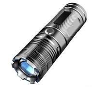 Lampe torche P70 zoomable offrant un faisceau blanc lumineux de 3000 lm réglable pour un éclairage longue portée ou large zone avec charge rapide de type C (B)