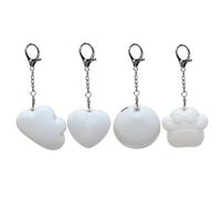 Lampe Torche pour Sac - Lot de 4 Clés Lumineuses Rechargeables USB Mignonnes et Légères - Lampe de Sac en Forme de Cœur,pour Femmes Filles Sacs à Main Sorties Voyages Quotidien Soirées Romantiques