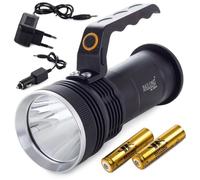 LAMPE TORCHE PUISSANTE PROJECTEUR LED PROFESSIONNEL PORTÉE MAXIMALE 300 MÈTRES