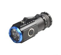 Lampe torche rechargeable haute puissance avec clip et base pour une utilisation mains libres, lampe torche en alliage d'aluminium pour les aventures en plein air et les urgences, lumière compacte de