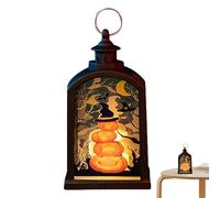 Lampe torche rétro d'Halloween, lampes de poche LED d'Halloween, lampes de poche LED électroniques décoration de bougies, lanternes décoratives avec effet de scintillement de flamme réaliste pour bar