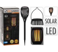 Lampe torche solaire de jardin avec effet de flamme 3in1 58 cm PROGARDEN KO-CX2100530