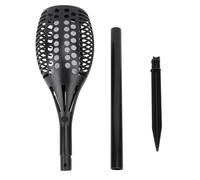 Lampe torche solaire d'extérieur à 96 LED, flamme vacillante, étanche, décoration de paysage, allumage et extinction automatiques, pour jardin, camping, Halloween, Noël, matériau