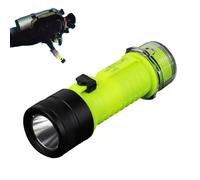 Lampe torche sous-marine 3 modes de luminosité et cordon anti-perte | Lampe de Plongée Rechargeable pour Piscine Rivière Camping Extérieur Randonnée Pêche