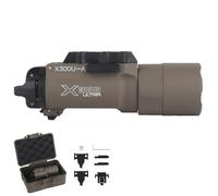 Lampe Torche Tactique Universelle X300-A 800 Lumens, Montage Sur Rail, LED, Avec Support À Rainure en T, Compatible avec Picatinny(Brown)