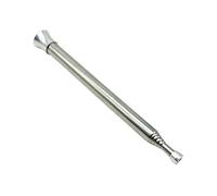 Lampe torche télescopique, bâton de feu de camp, tube télescopique allume-feu, matériau léger et portable, design en acier inoxydable, 63,5 cm, pour extérieur, camping, cheminée