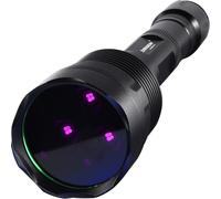 Lampe Torche Uv 365Nm Puissante Lumière Noire, 3 Leds Lampe De Wood 36W Rechargeable Portable, Lampe De Poche Ultra Violet Détecteur D'Urine, Fuite Détection, Chasse Aux Roches, Résine, B30
