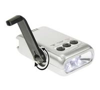 Lampe torche - ZL388/5 - Dynamo LED - Rechargeable - Économie d'énergie - Couleur grise