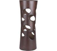 Lampe Totem effet bois forme évasée 60cm - Table Passion - Marron - Céramique Marron G