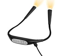 Lampe tour de cou rechargeable - Lampe LED portable pliable, lampe de lecture intelligente 80 heures avec chargement USB, quatre températures de couleur et cinq niveaux de luminosité | Lampe de
