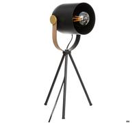 Lampe trépied ""Bil"" noir H45cm - Atmosphera createur d'interieur