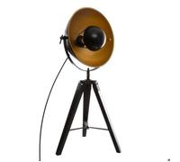 Lampe trépied ""Lahti"" noir H71cm - Atmosphera createur d'interieur