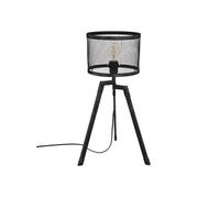 Lampe trépied métal noir Noah
