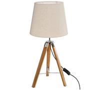 Lampe trépied ""Runo"" bambou H58cm - Atmosphera createur d'interieur