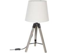 Lampe trépied Runo écru Atmosphera H 58 cm Beige G