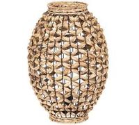 Lampe tube en fibres naturelles 45 cm - Table Passion - Beige - Métal Beige G
